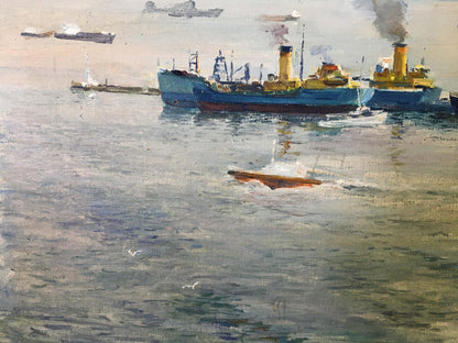 Oil painting In the sea Svyatoslav Petrovich Skorobogatov