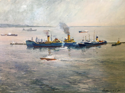 Oil painting In the sea Svyatoslav Petrovich Skorobogatov