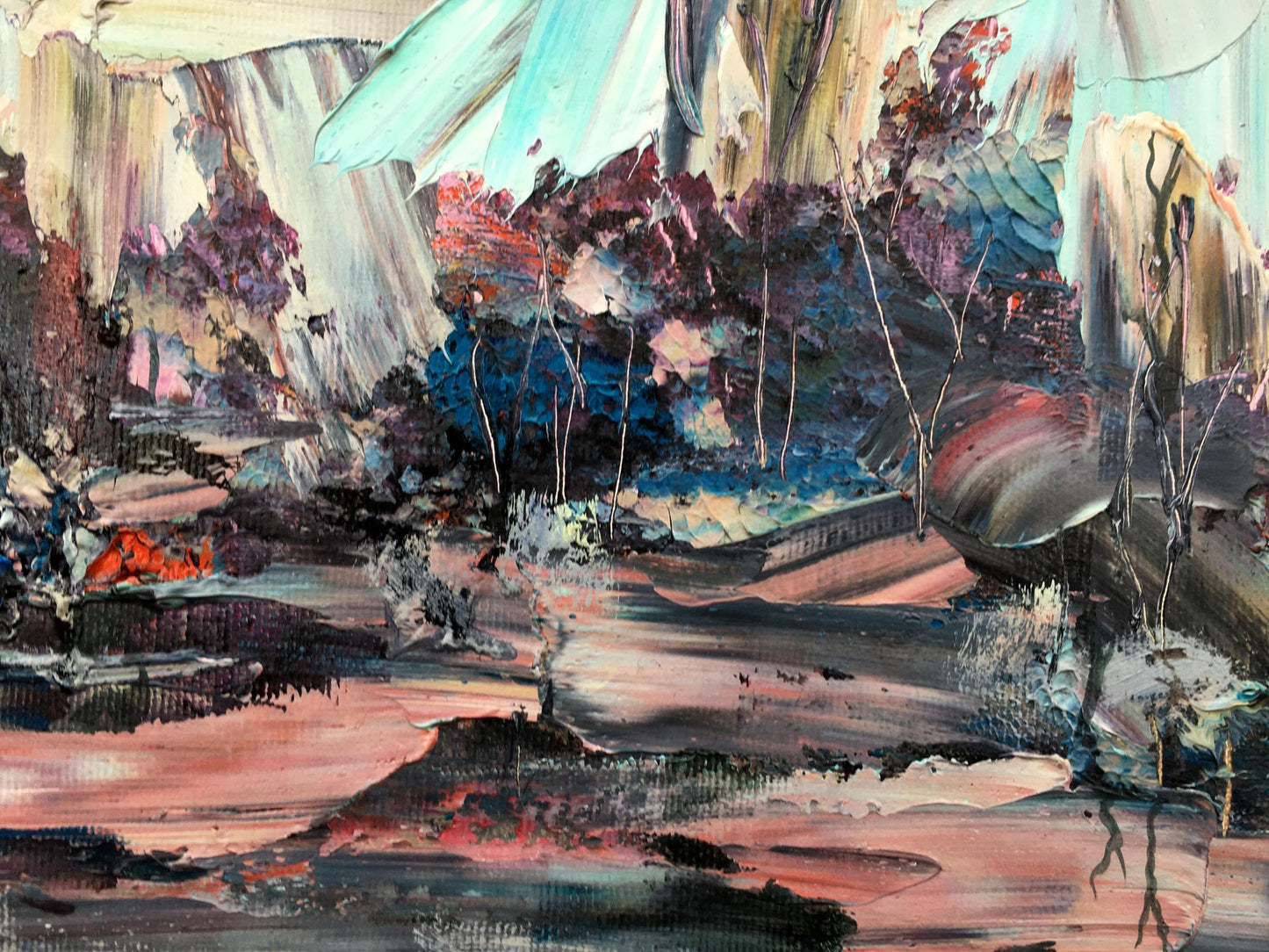 Abstract oil painting September Landscape Mazur Vladimir