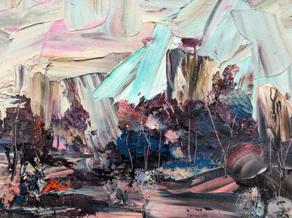 Abstract oil painting Nature Landscape Mazur Vladimir