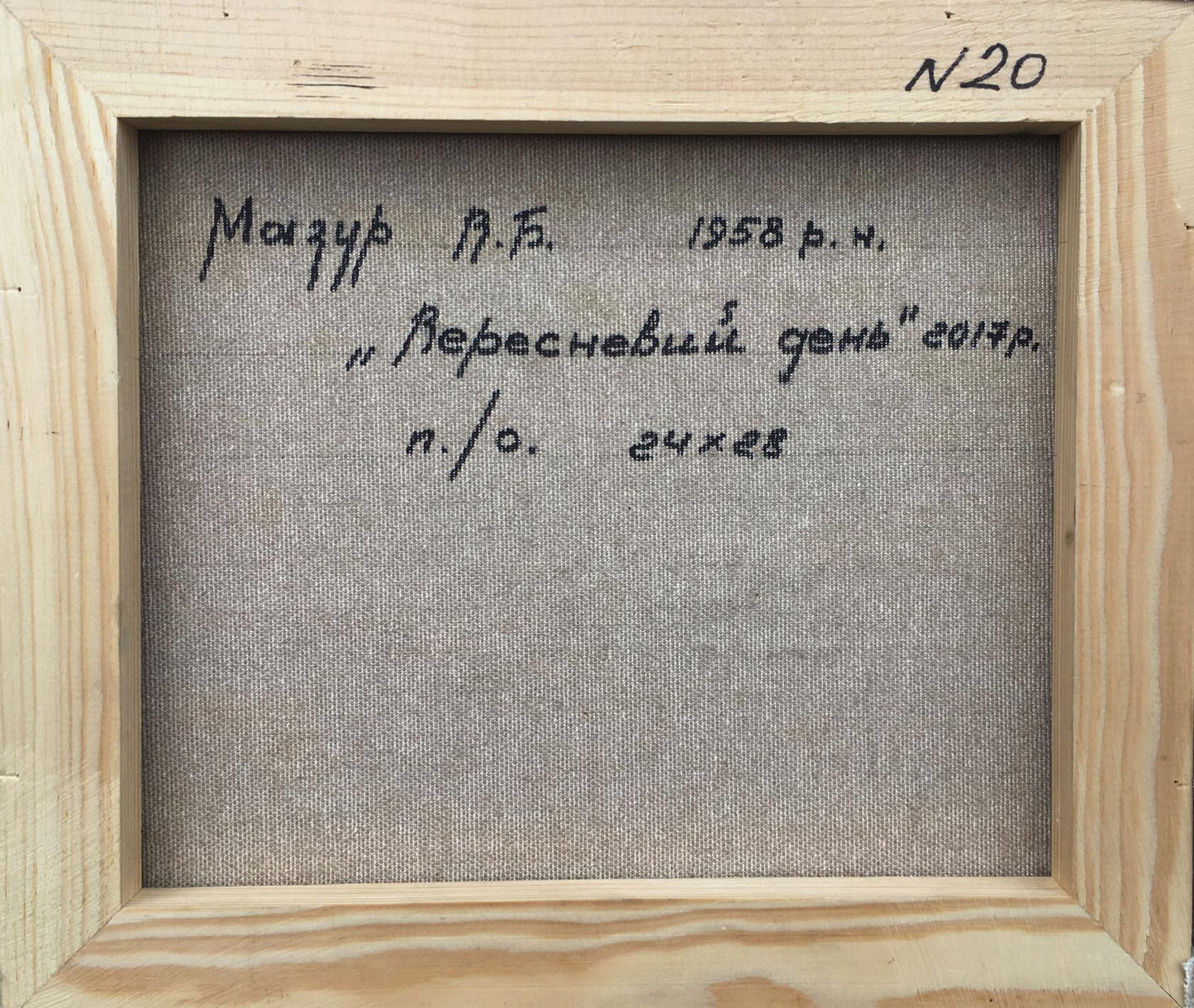 Backdrop of the painting 