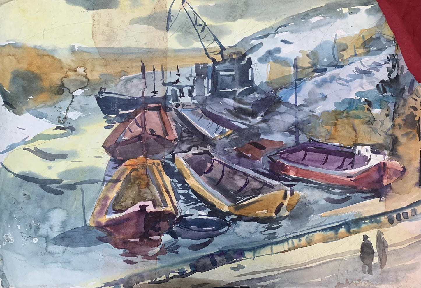 Watecolor painting Berth Litvinov Oleg Arkad'yevich