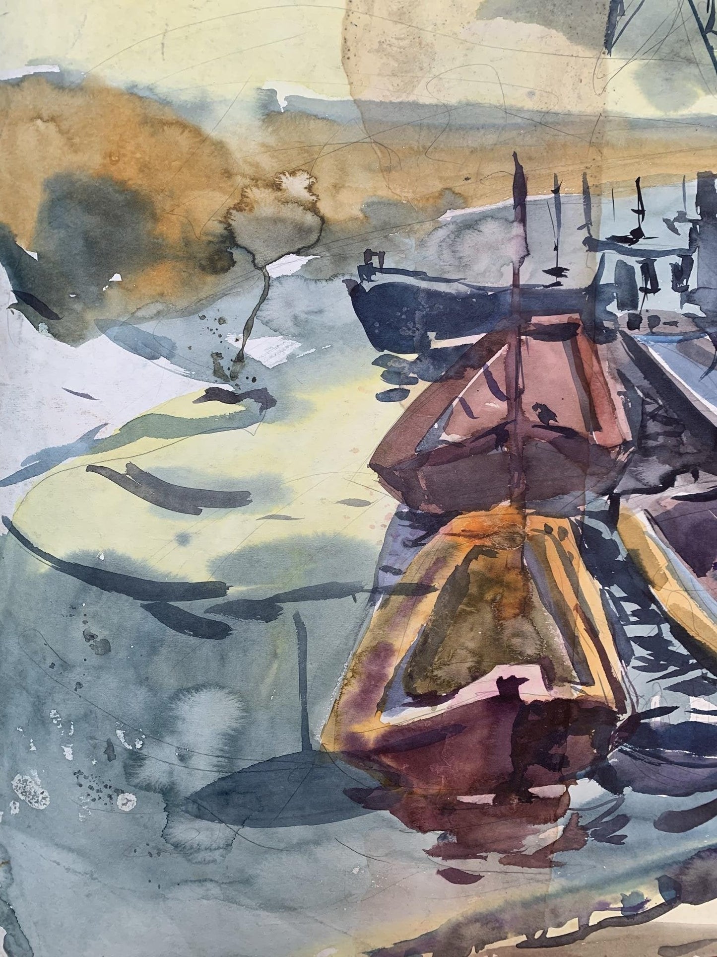 Watecolor painting Berth Litvinov Oleg Arkad'yevich