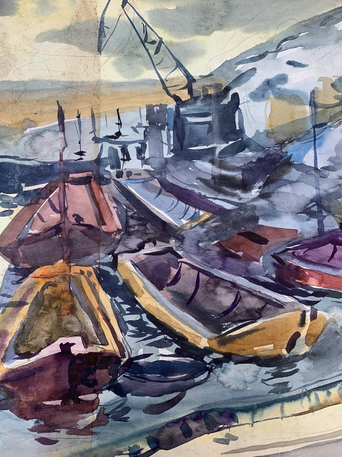 Watecolor painting Berth Litvinov Oleg Arkad'yevich