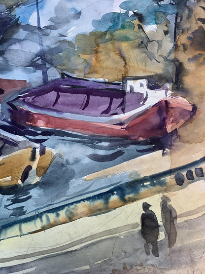 Watecolor painting Berth Litvinov Oleg Arkad'yevich