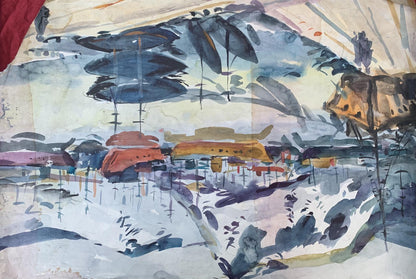 Watecolor painting Berth Litvinov Oleg Arkad'yevich