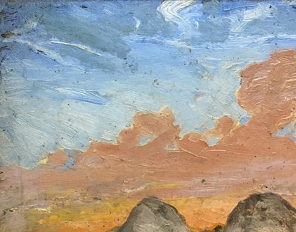 Oil painting Sunset Over the Fields Alexander Cherkass