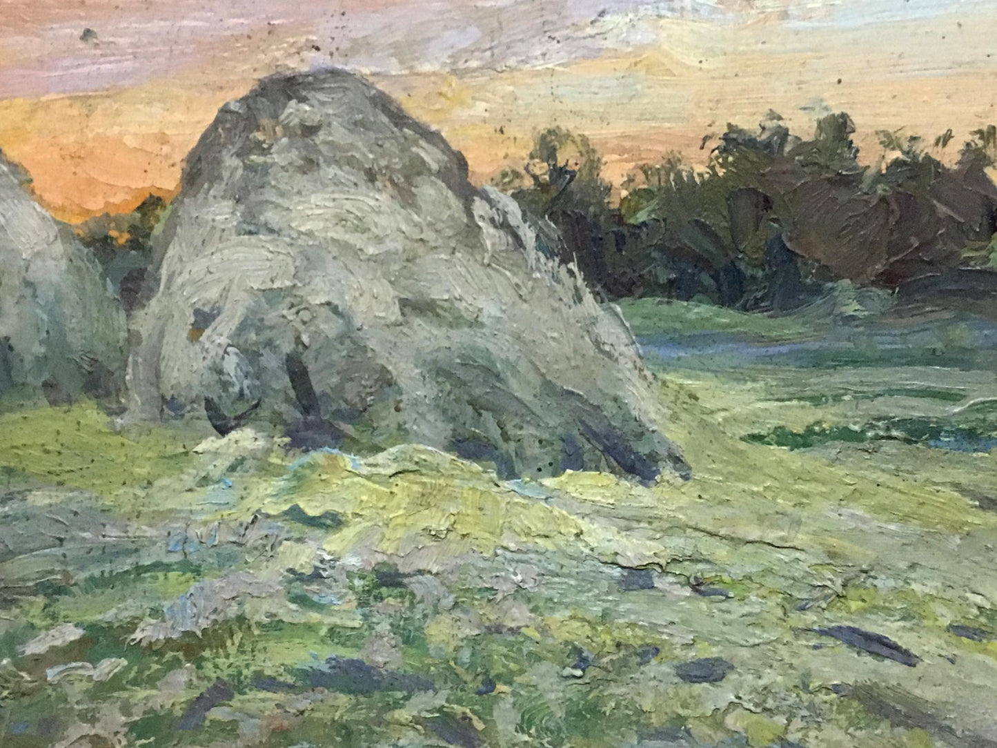 Oil painting Sunset Over the Fields Alexander Cherkass