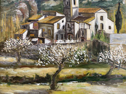 Oil painting Urban landscape European unknown artist