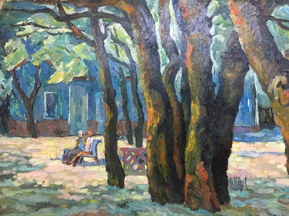Oil painting It is noon Soldatov Gennady Vasilievich
