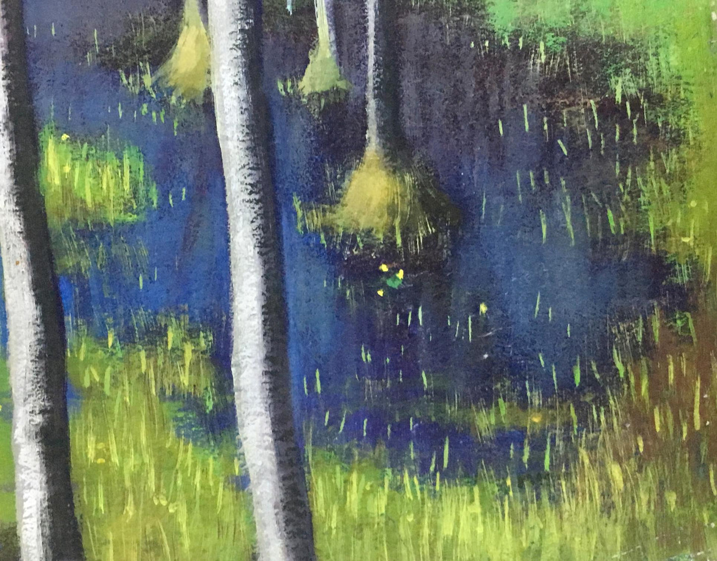 Oil painting The trees Ivan Kirillovich Tsyupka