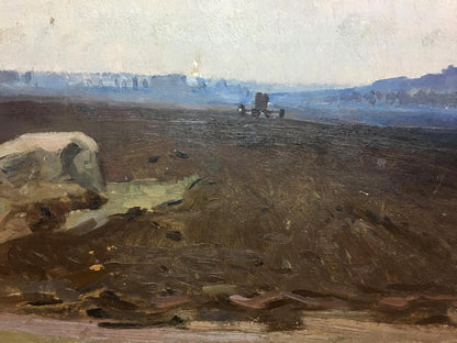 Oil painting Lubenskoye field Kravchenko Nikolay Ivanovich