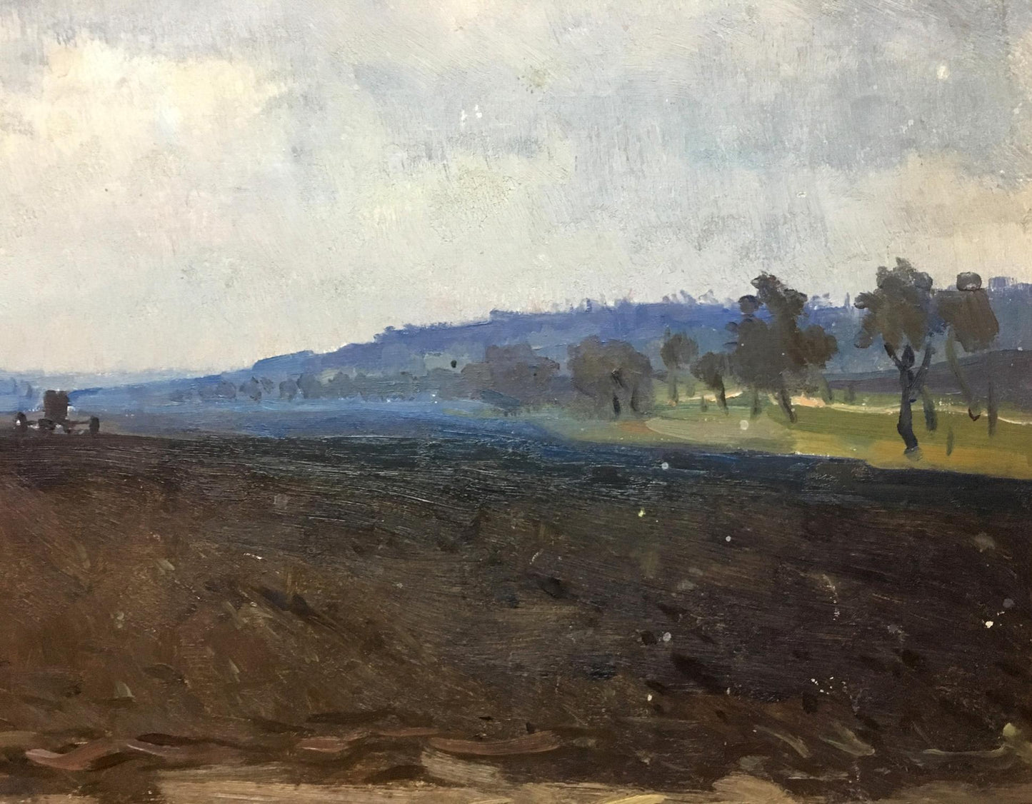 Oil painting Lubenskoye field Kravchenko Nikolay Ivanovich