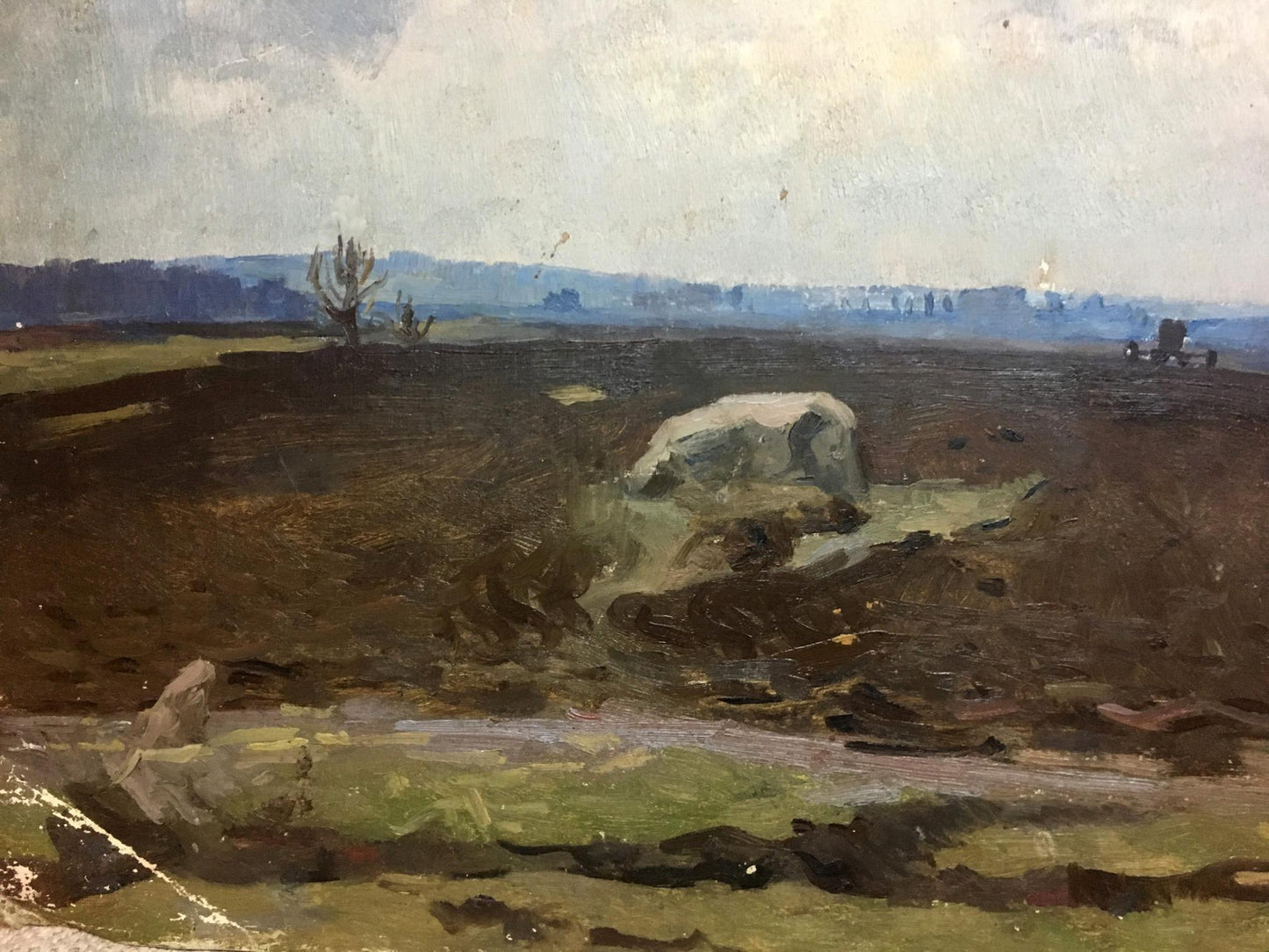 Oil painting Lubenskoye field Kravchenko Nikolay Ivanovich