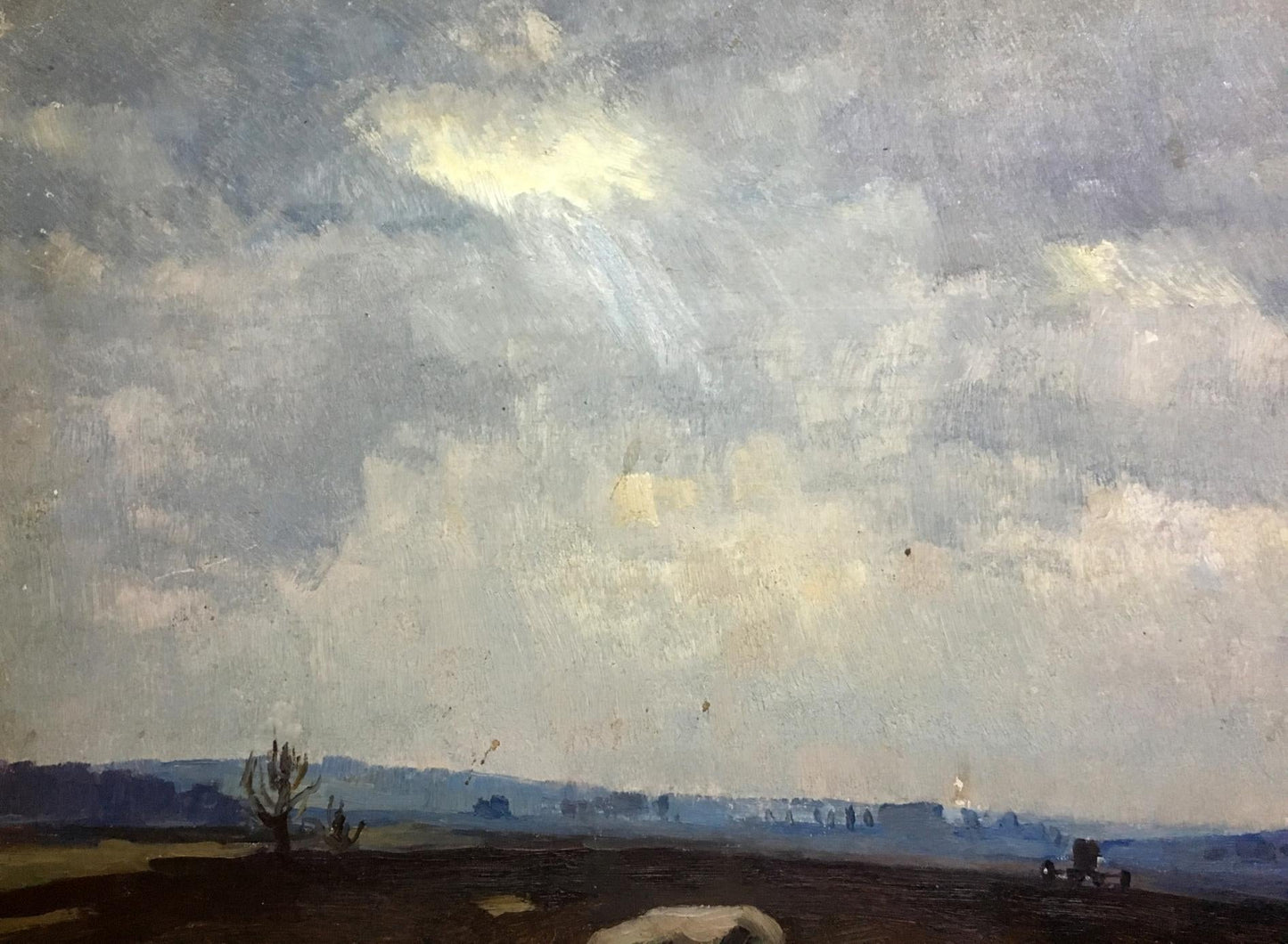 Oil painting Lubenskoye field Kravchenko Nikolay Ivanovich