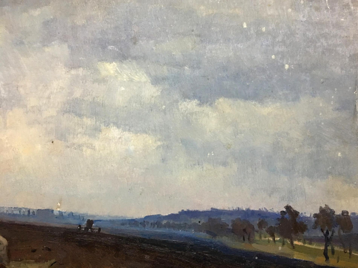 Oil painting Lubenskoye field Kravchenko Nikolay Ivanovich