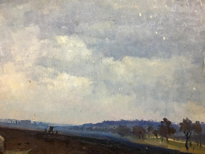 Oil painting Lubenskoye field Kravchenko Nikolay Ivanovich