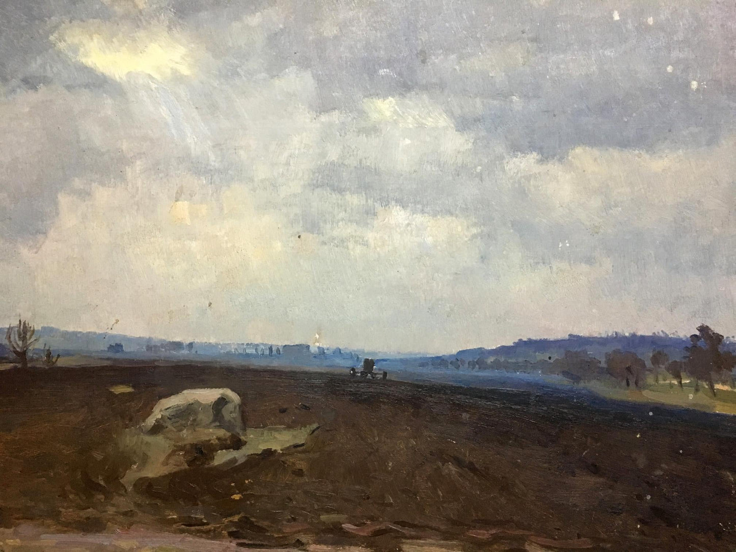 Oil painting Lubenskoye field Kravchenko Nikolay Ivanovich