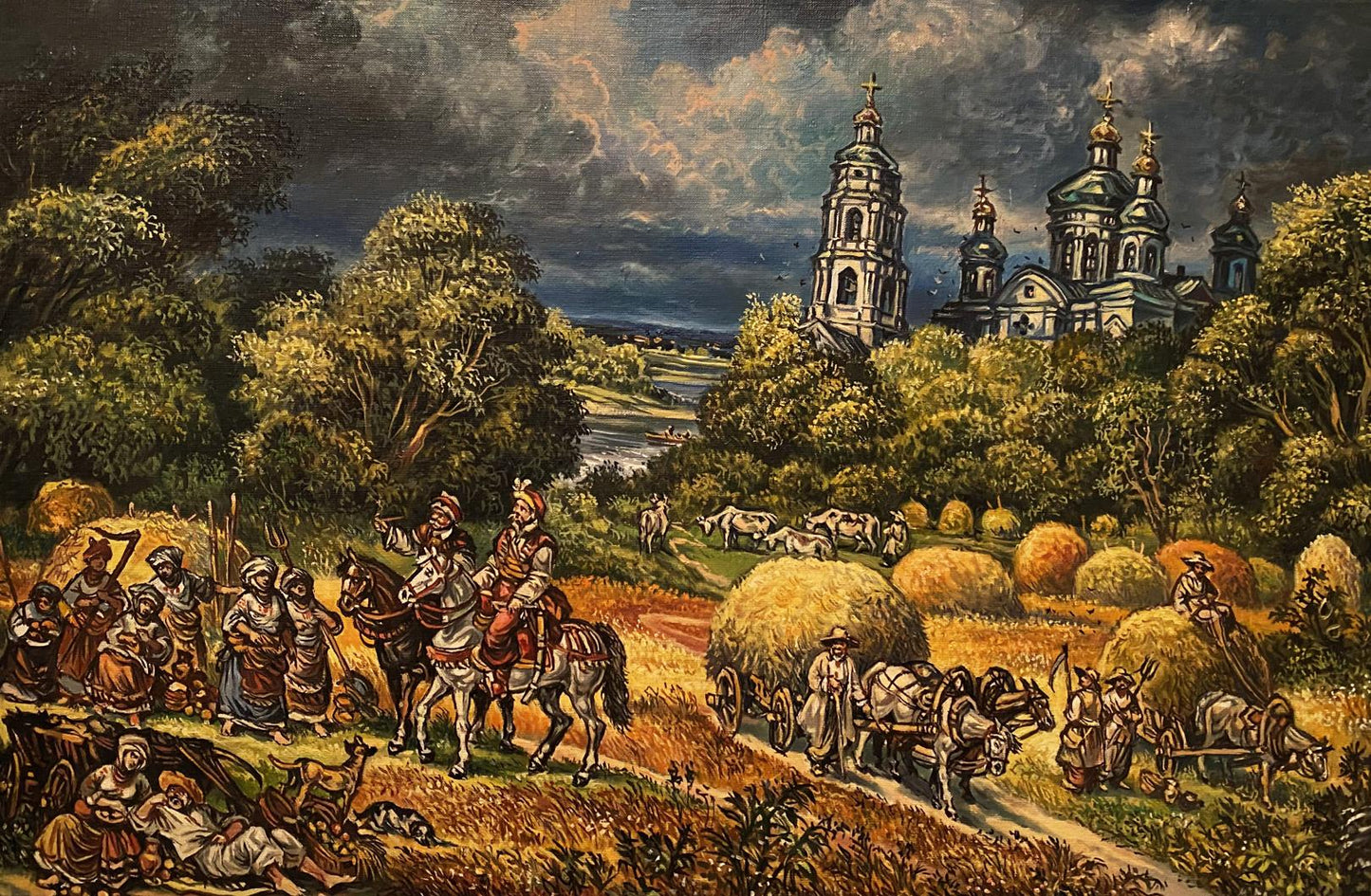 Oil painting The dark clouds have passed Alexander Litvinov