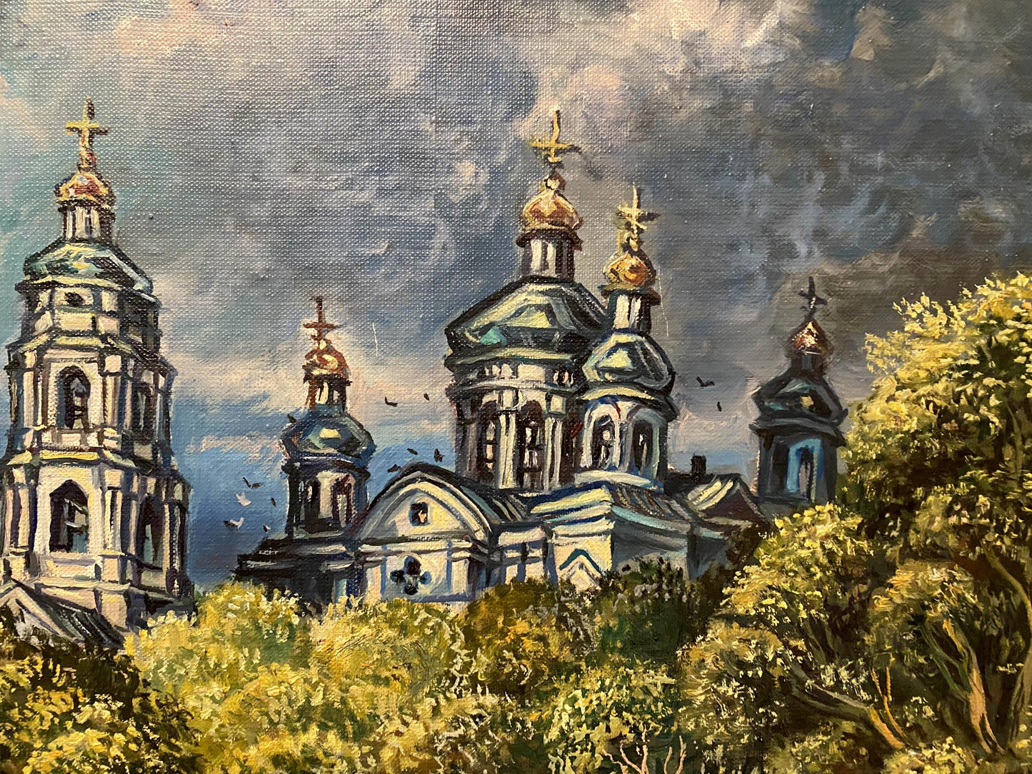 Oil painting The dark clouds have passed Alexander Litvinov