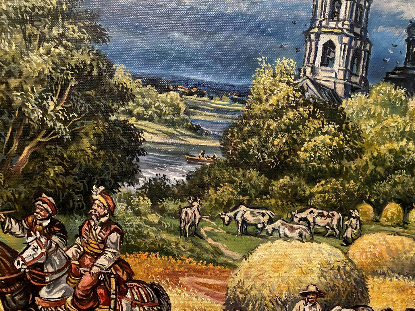 Oil painting The dark clouds have passed Alexander Litvinov