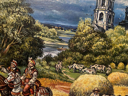 Oil painting The dark clouds have passed Alexander Litvinov