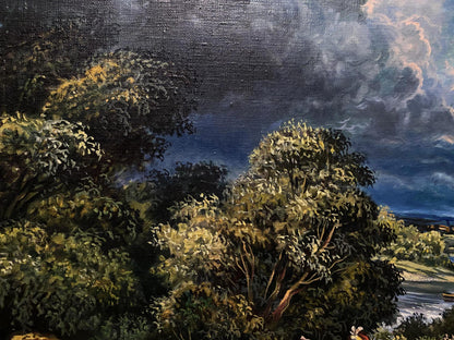 Oil painting The dark clouds have passed Alexander Litvinov