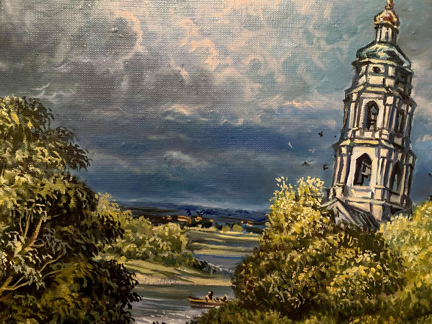 Oil painting The dark clouds have passed Alexander Litvinov