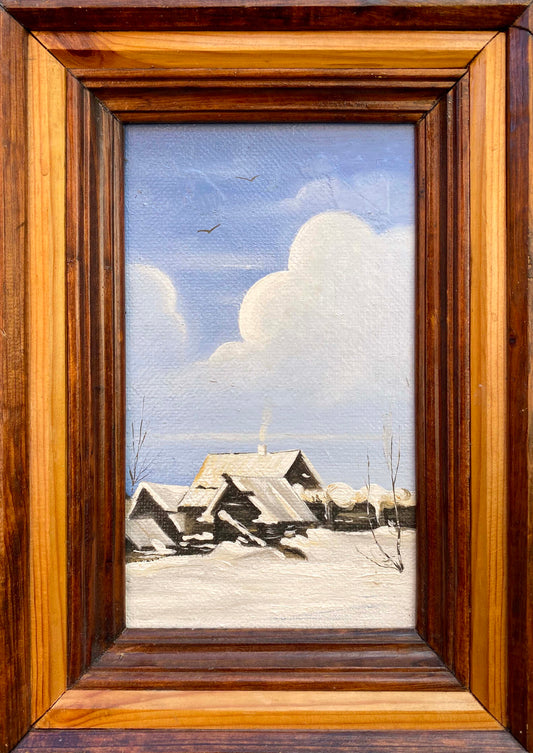 Oil painting winter landscape buy