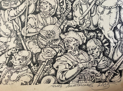 Ink painting 1657 year Litvinov Oleg Arkad'yevich