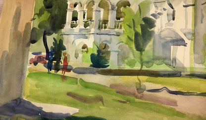 Watercolor painting Summer day Kryzhanivskyi Viktor Vladimirovich