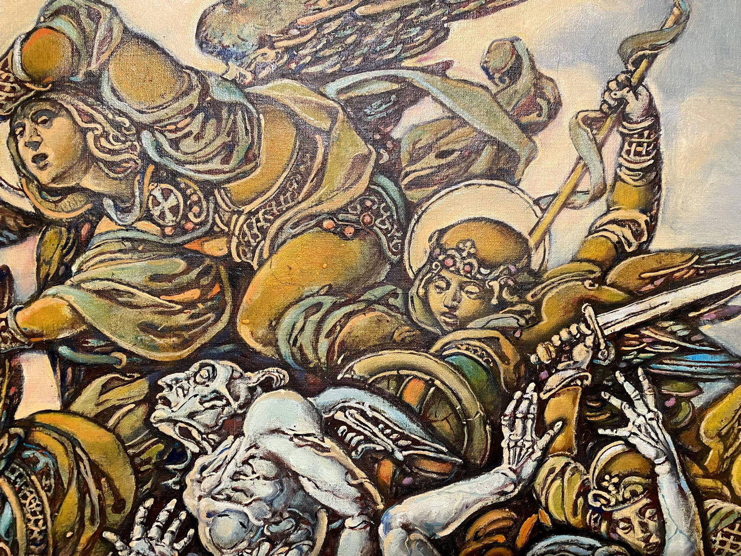 Oil painting Michael the Archangel Litvinov Oleg Arkad'yevich
