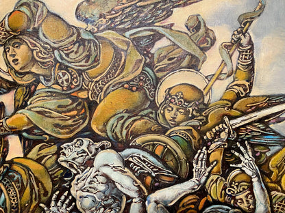 Oil painting Michael the Archangel Litvinov Oleg Arkad'yevich