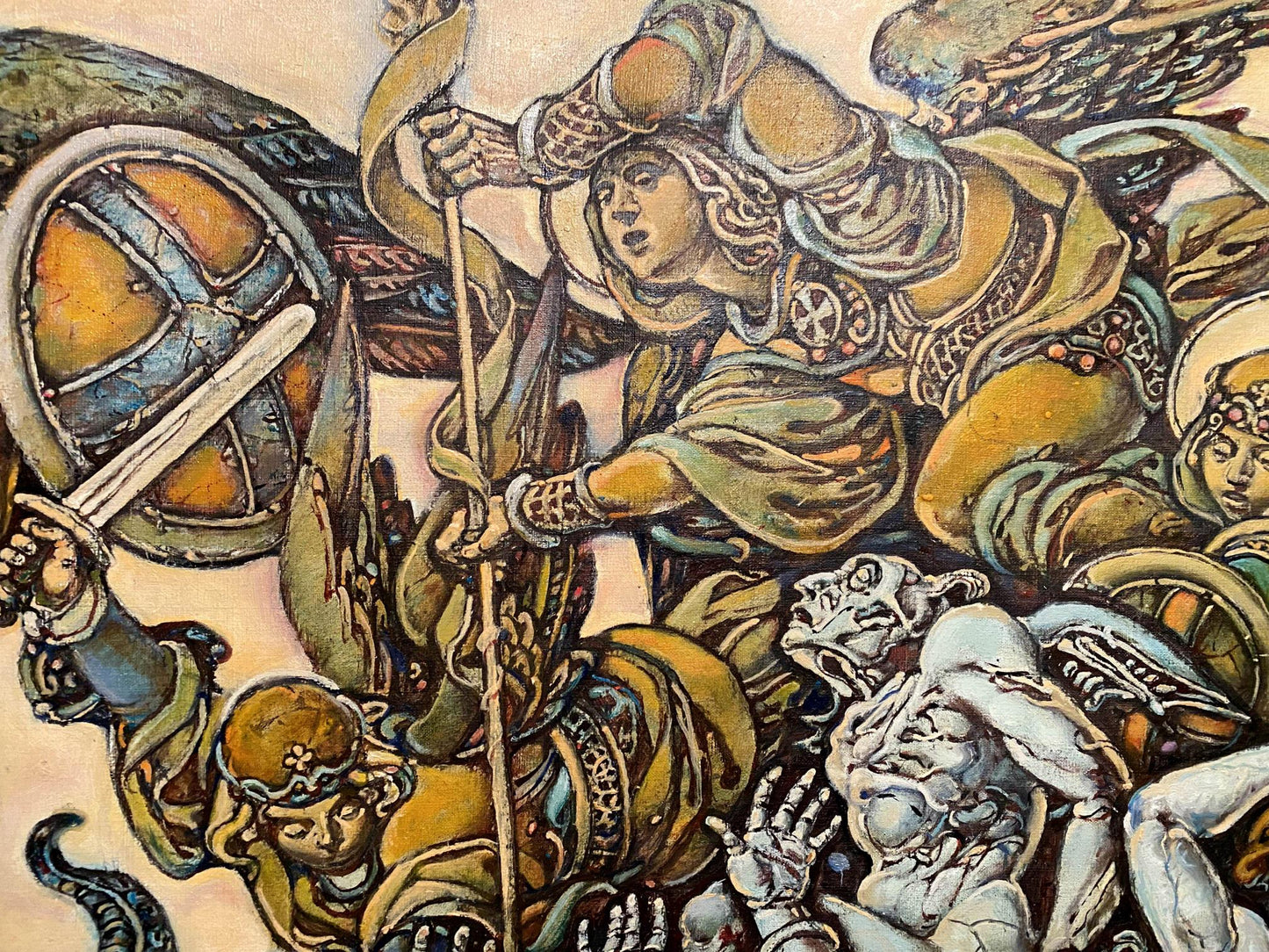 Oil painting Michael the Archangel Litvinov Oleg Arkad'yevich
