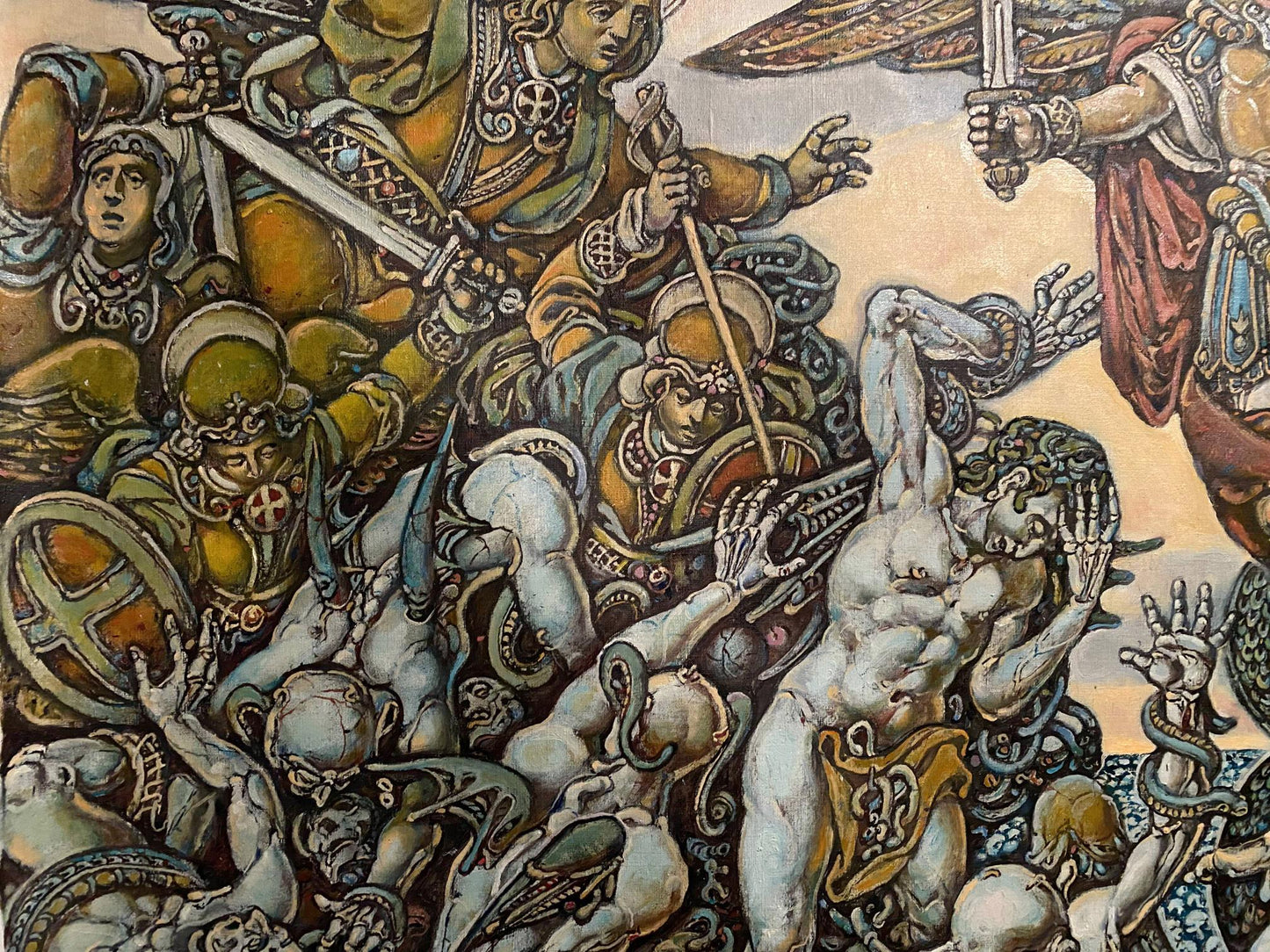 Oil painting Michael the Archangel Litvinov Oleg Arkad'yevich