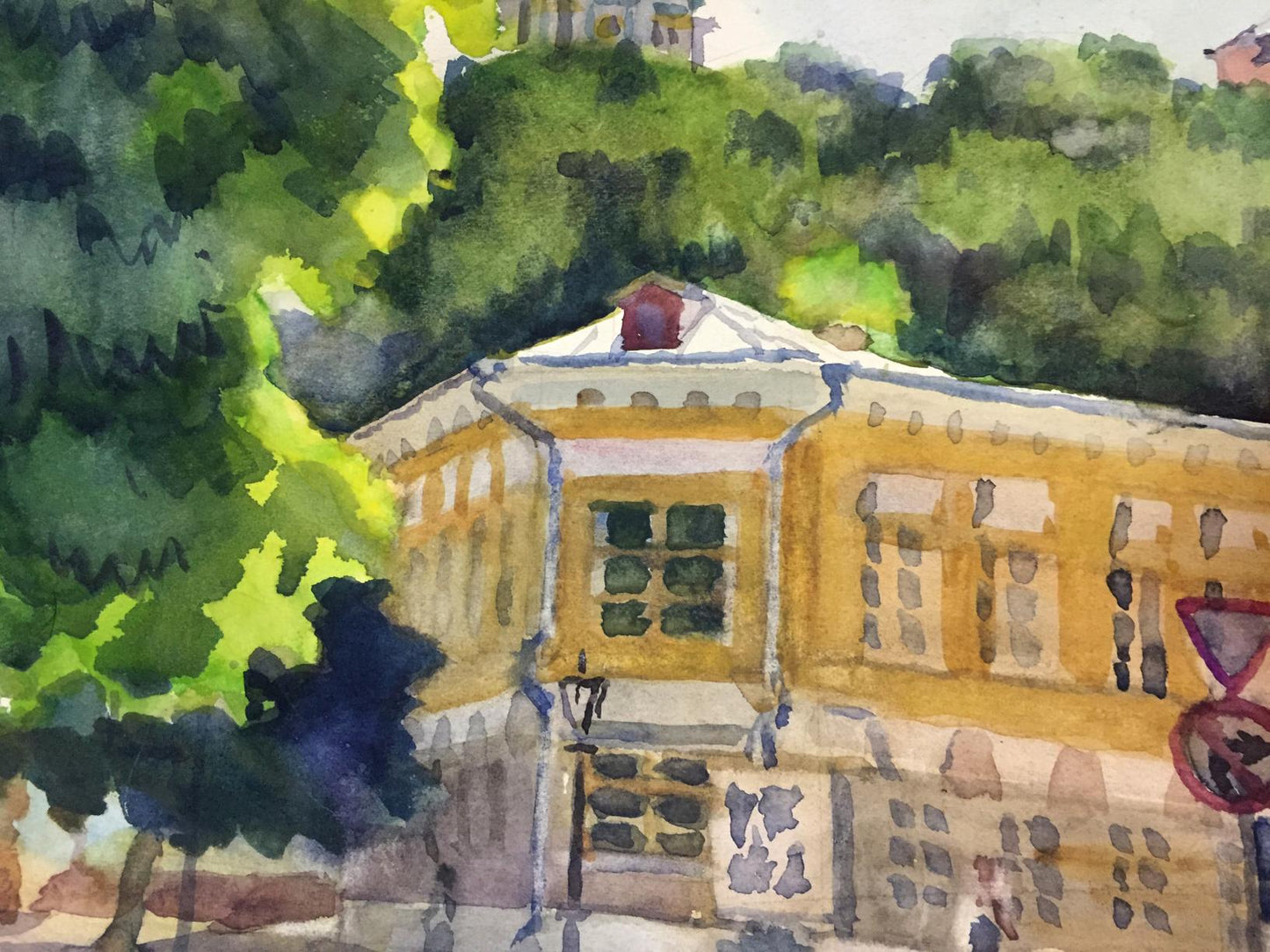 Watercolor painting Andrew's Descent Kryzhanivskyi Viktor Vladimirovich