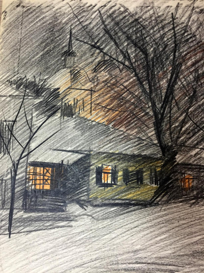 Pencils painting Kiev Kryzhanivskyi Viktor Vladimirovicha