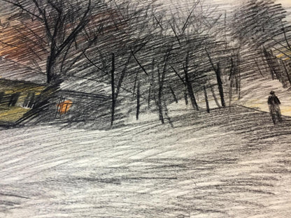 Pencils painting Kiev Kryzhanivskyi Viktor Vladimirovicha