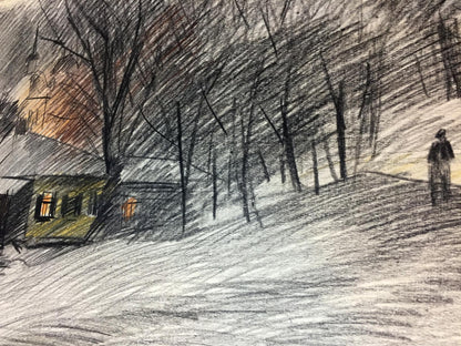 Pencils painting Kiev Kryzhanivskyi Viktor Vladimirovicha