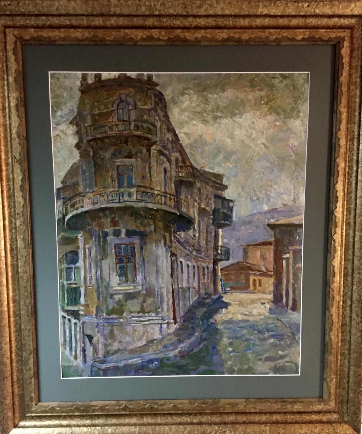 Oil painting Outska street Kropko Alexander Petrovich