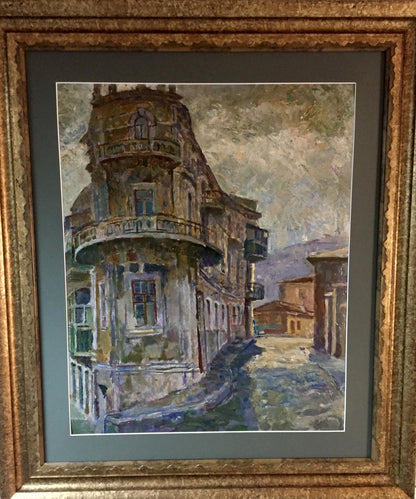 Oil painting Outska street Kropko Alexander Petrovich