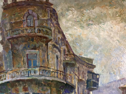 Oil painting Outska street Kropko Alexander Petrovich