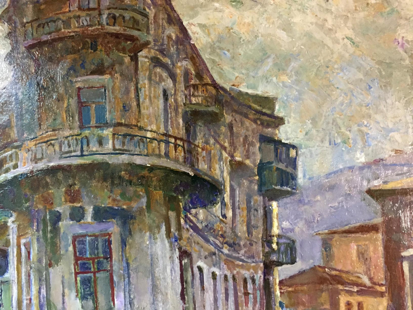 Oil painting Outska street Kropko Alexander Petrovich