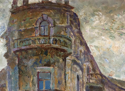 Oil painting Outska street Kropko Alexander Petrovich