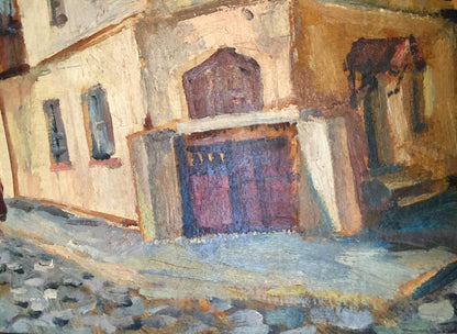 Oil painting Ushinsky lane Strelnikov Vladimir Vladimirovich