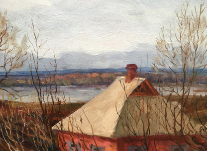 Oil painting Romance of autumn Alexander Georgievich Cherkas