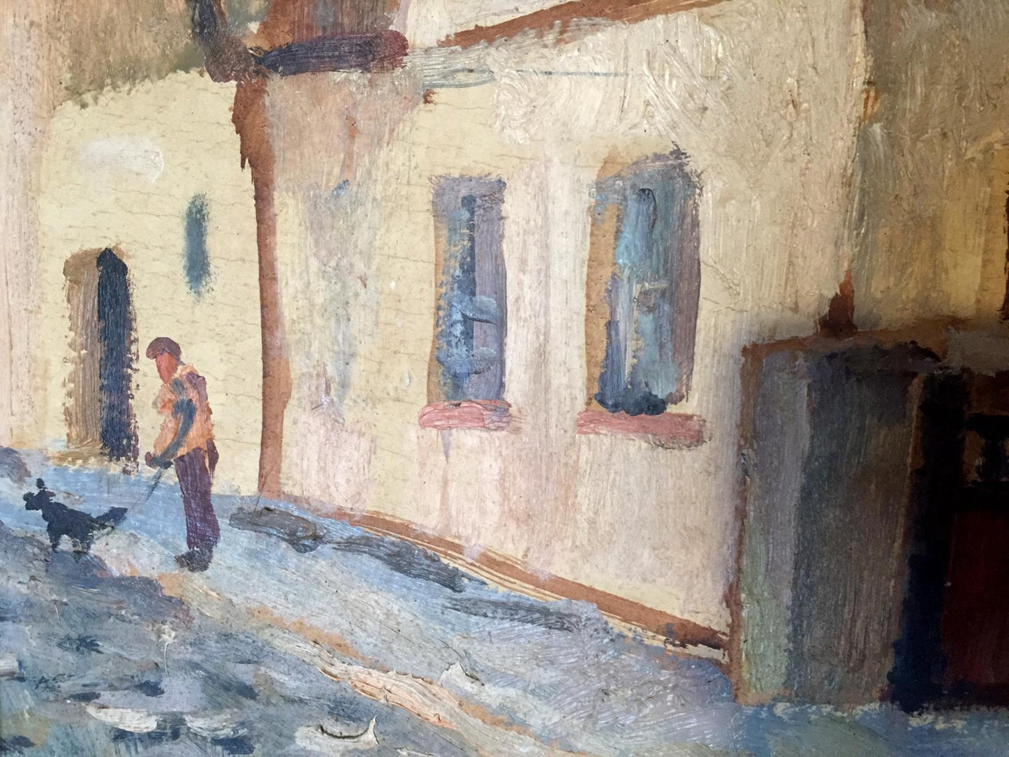 Oil painting Ushinsky lane Strelnikov Vladimir Vladimirovich