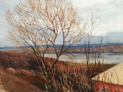 Oil painting Romance of autumn Alexander Georgievich Cherkas