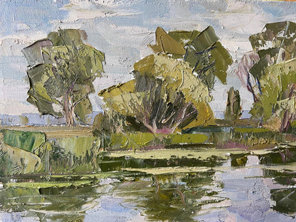 Oil painting River of Dreams Gaponchenko Ivan Ivanovich
