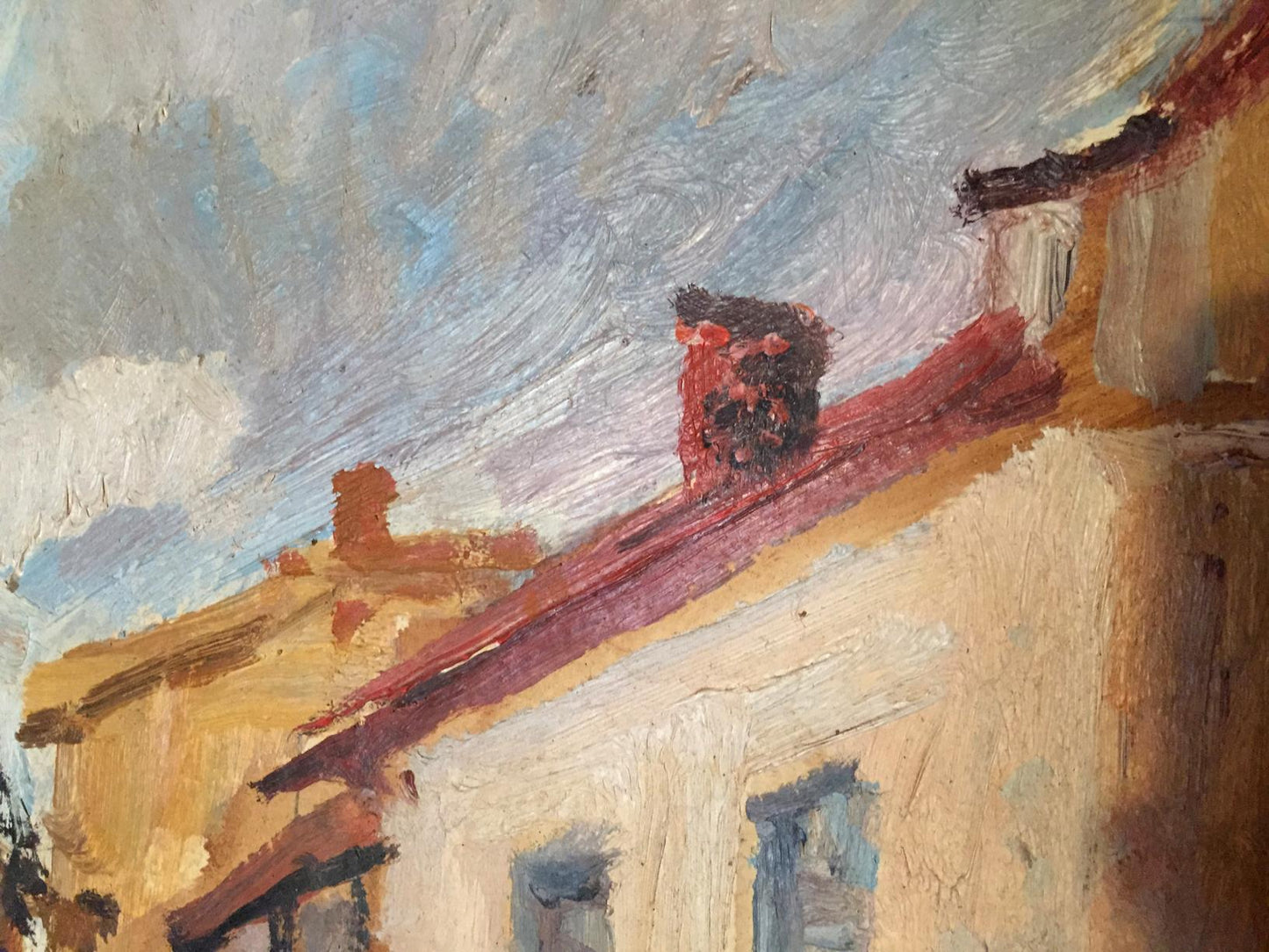 Oil painting Ushinsky lane Strelnikov Vladimir Vladimirovich